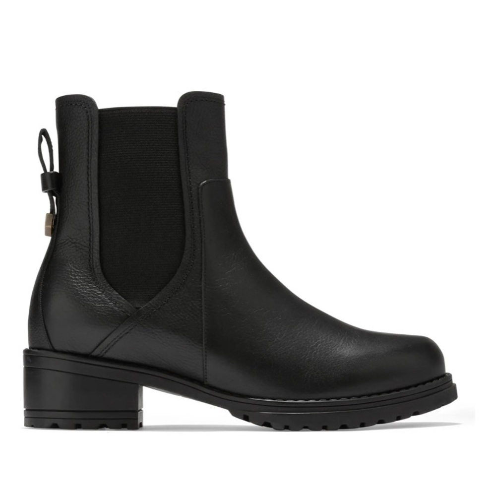 Coke Haan! Camea Waterproof Leather Combat Boot *New*